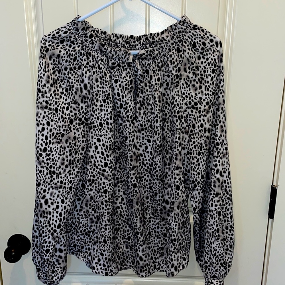 Leopard print blouse